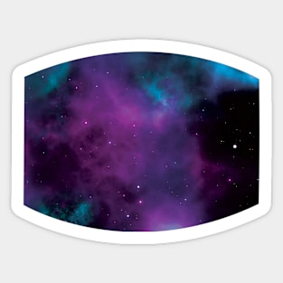 Purple Nebula Galaxy Sticker